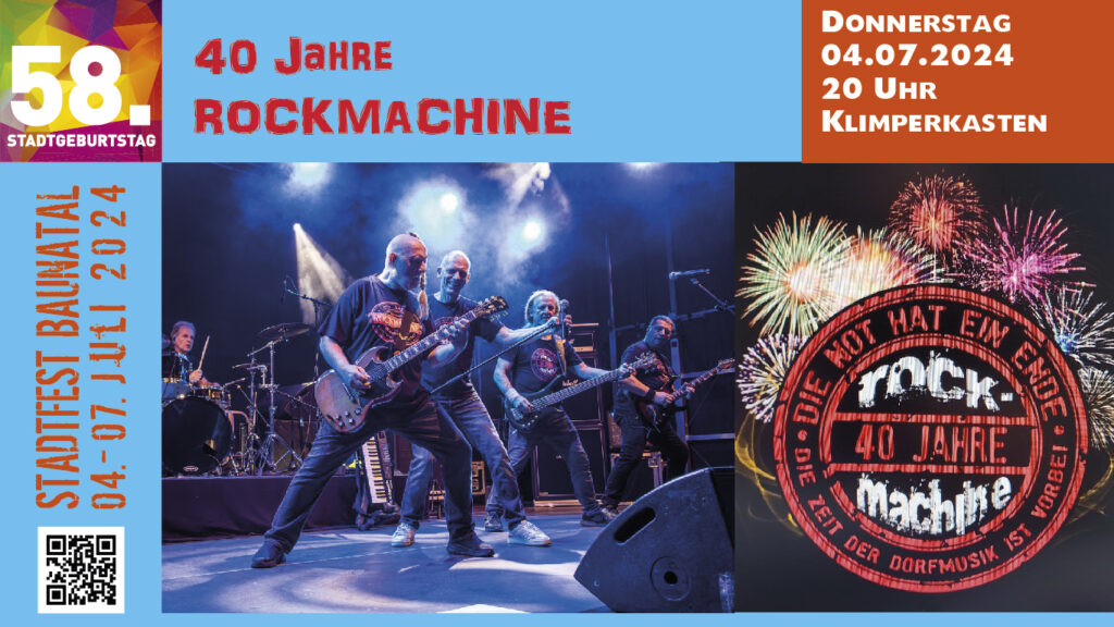 Rockmachine Kassel, Stadtfest Baunatal, Stadfest Baunatal 2024, Programm Stadtfest Baunatal
