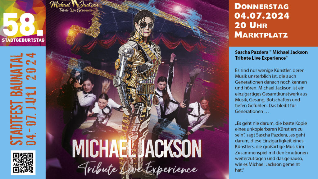 Michael Jackson Experience Live, Stadtfest Baunatal, Stadfest Baunatal 2024, Programm Stadtfest Baunatal