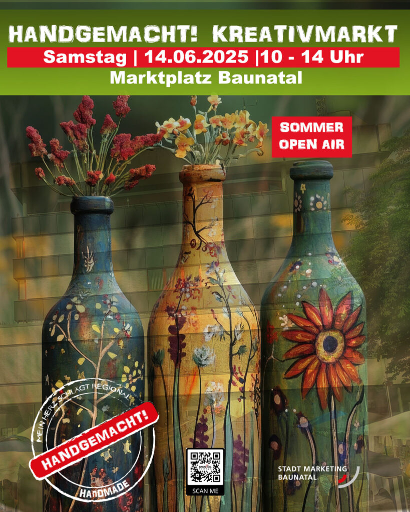 Handgemacht Baunatal, Sommer Open Air, Stadtmarketing Baunatal, Made in Baunatal
