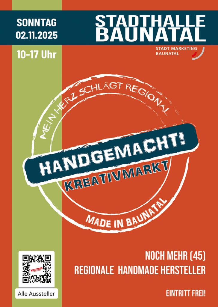 Handgemacht Baunatal, Stadtmarketing Baunatal, Made in Baunatal, Kreativmarkt baunatal
