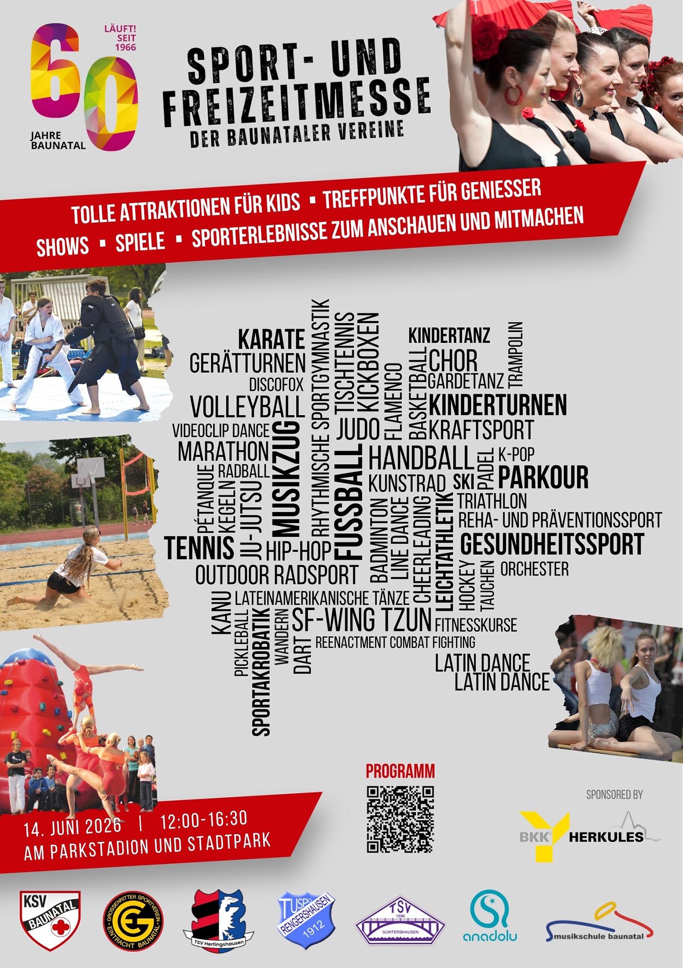 Sport- und Freizeitmesse Baunatal, 14.06.2026, KSV Baunatal, GSV Baunatal, Tuspo Rengershausen, TSV Guntershausen, Anadolu Bauantal, TSV hertingshausen