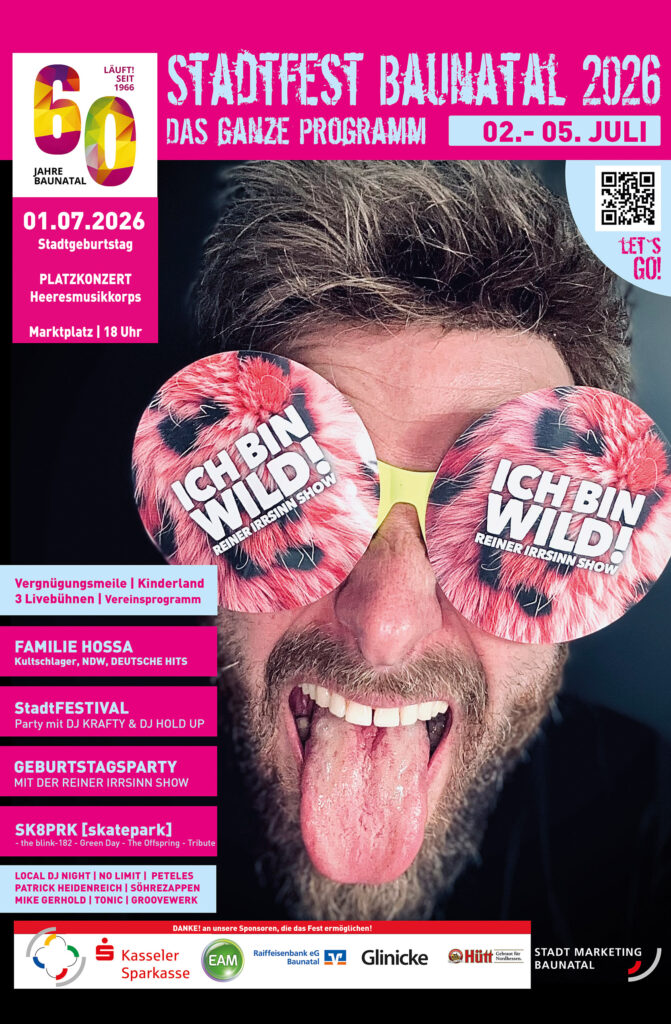 Stadtfest Baunatal, Stadfest Baunatal 2026, Programm Stadtfest baunatal , Stadtmarketing Baunatal